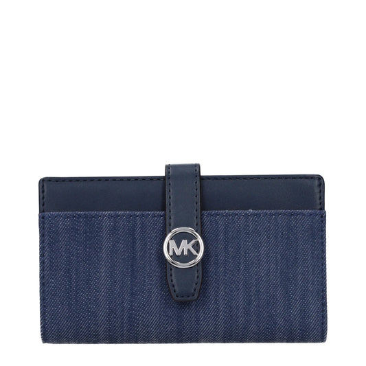 Michael Kors Blue Fabric Wallet