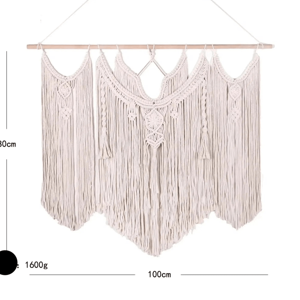 Handmade Macrame wall hanging - Large Boho Tapestry-Cotton Rope Art for Home Décor