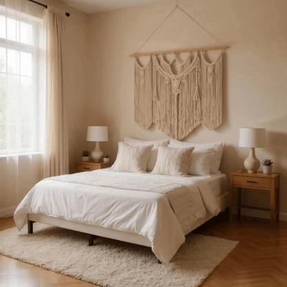 Handmade Macrame wall hanging - Large Boho Tapestry-Cotton Rope Art for Home Décor