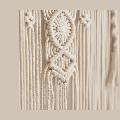 Handmade Macrame wall hanging - Large Boho Tapestry-Cotton Rope Art for Home Décor