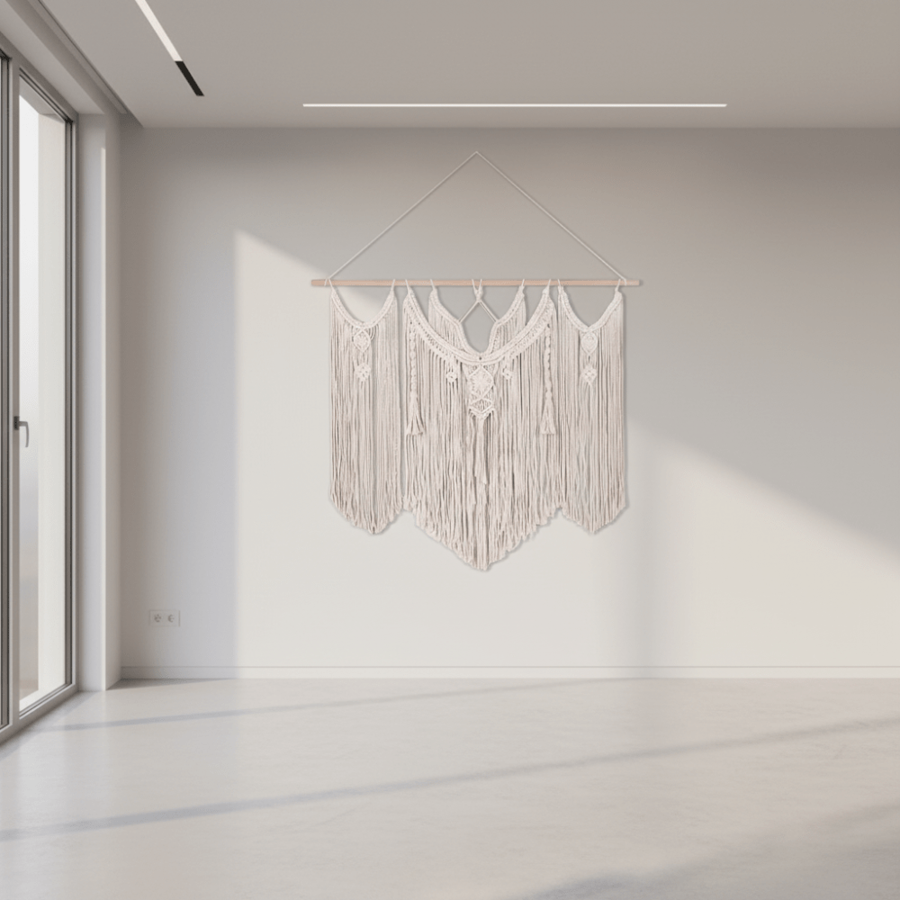 Handmade Macrame wall hanging - Large Boho Tapestry-Cotton Rope Art for Home Décor