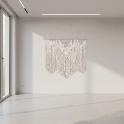 Handmade Macrame wall hanging - Large Boho Tapestry-Cotton Rope Art for Home Décor