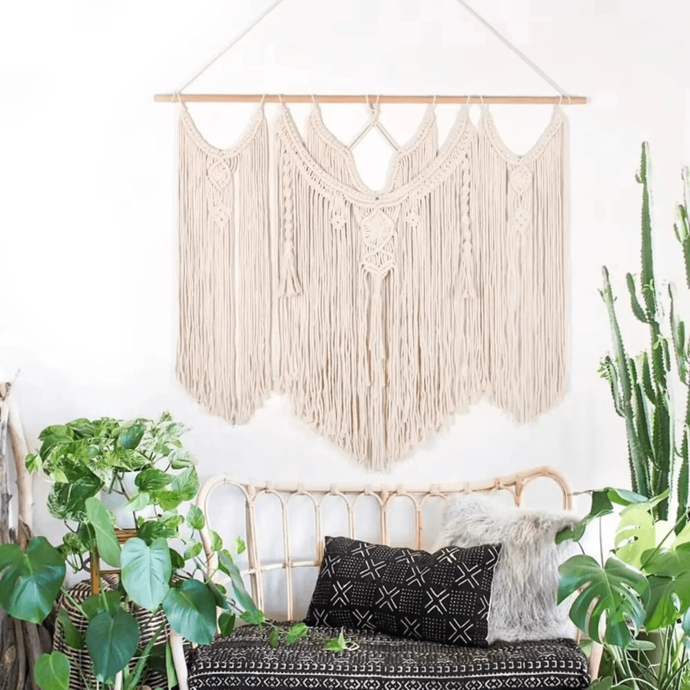 Handmade Macrame wall hanging - Large Boho Tapestry-Cotton Rope Art for Home Décor