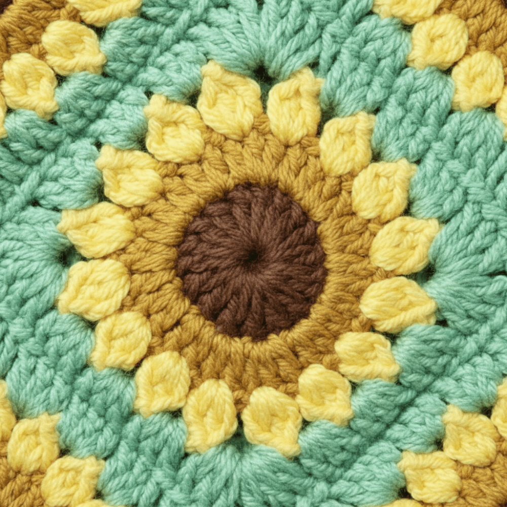 Handmade Sunflower Crochet Woven Bag – Small Boho Carry Bag | Twist & Tassel